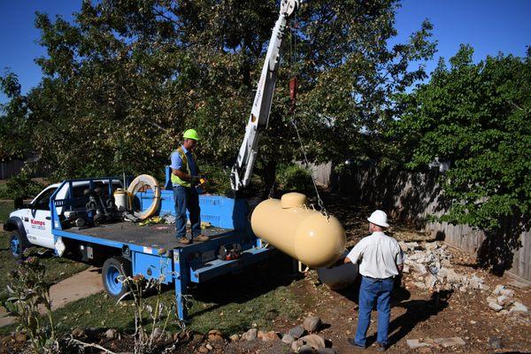 We provide propane tanks to our customers as part of the service to make it worry-free!