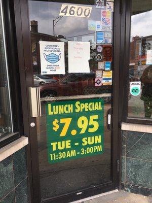 Super lunch special