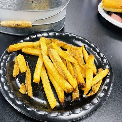 Hand cut fries