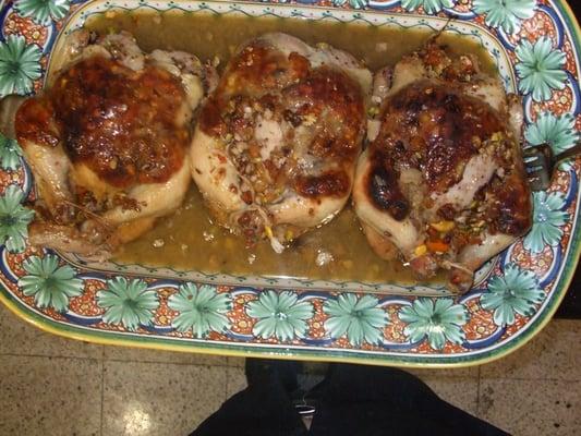 Roasted Chicken w/ Nuts and Dried  Fruit