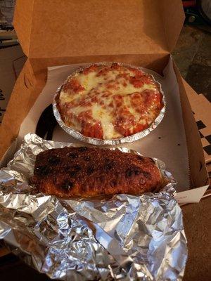 Chicken parm & garlic bread