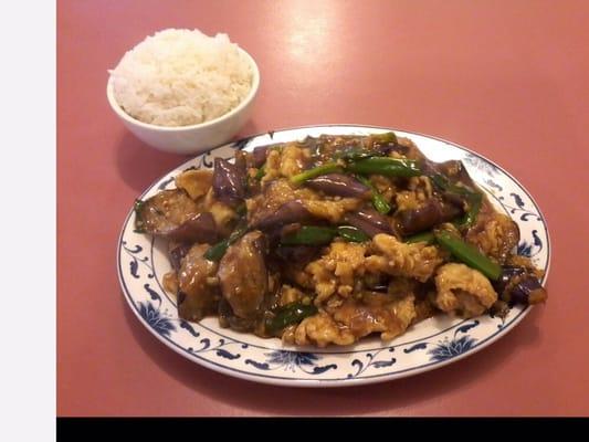 Chicken with Chinese eggplant