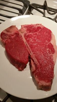 Amazing porterhouse steaks!