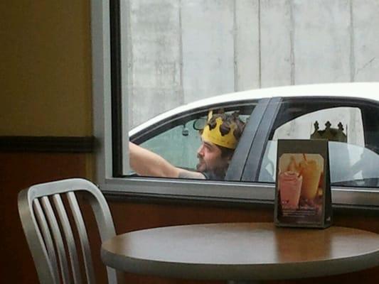 The king crown lives at burger kung no matter the age