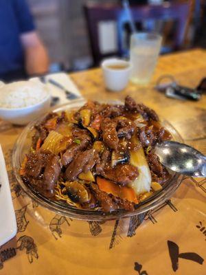 Pan Fried Noodles with Beef