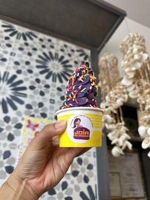 Ube Soft Serve with Sprinkles