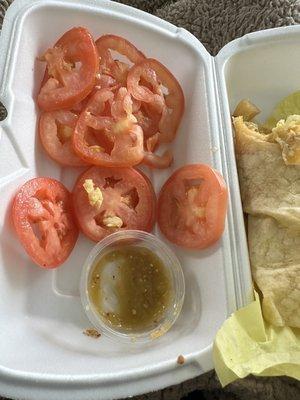 Build Your Own Burrito with a million WHOLE tomatoes!!!