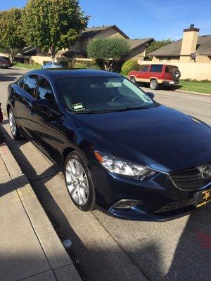 Front view of the Mazda6 2015