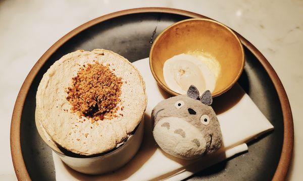 Ellijay apple souffle and black walnut gelato.