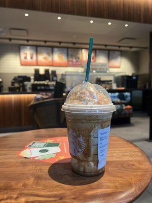 Caramel Ribbon Crunch Frappuccino