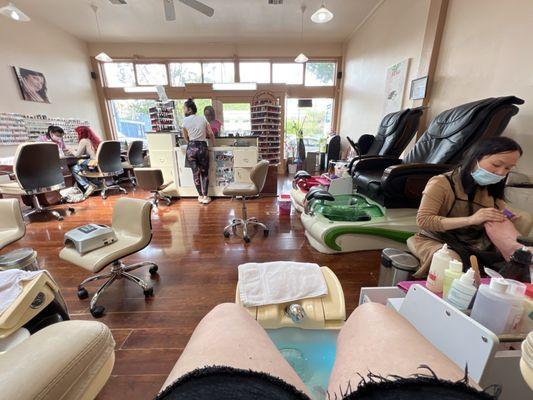 Pedicure view