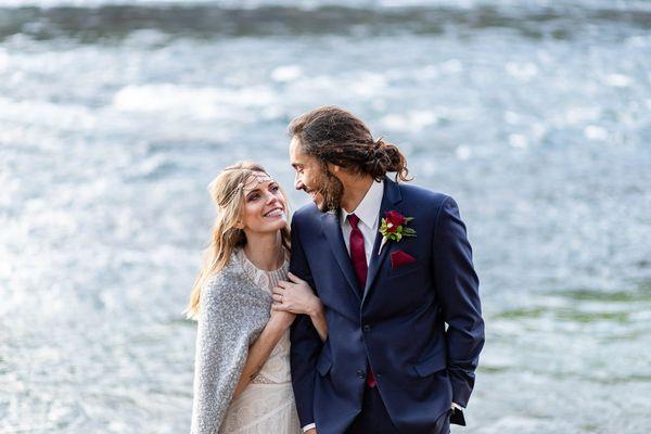 Slim Fit Navy Collins Suit. Photo credit: Taylor White Photography