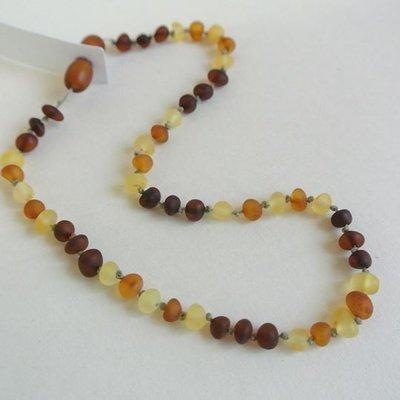 Locally made amber teething jewelry