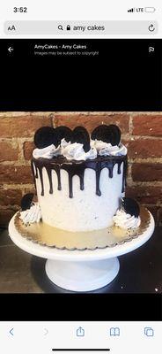 Oreo I originally wanted inside the cake they said they didn't have. This is their website ??