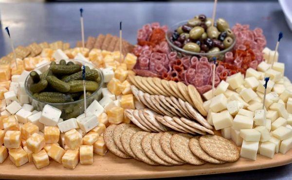 Charcuterie board for an event in the banquet room