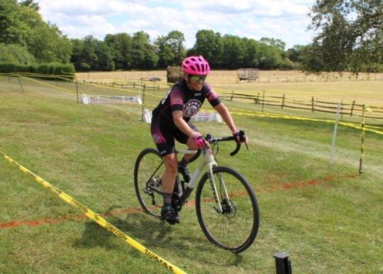 Our manager doing her first cyclocross race.