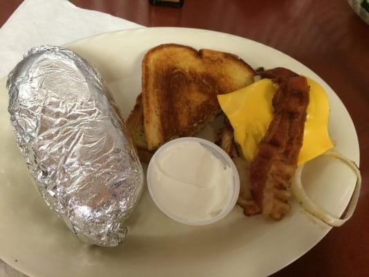 Chicken breast with baked potato