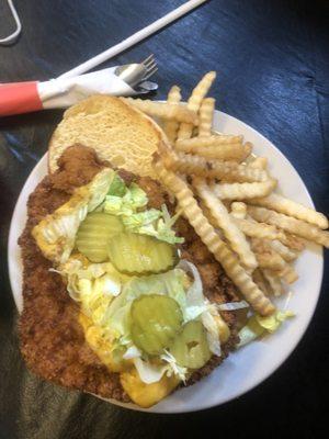 Tenderloin with fries