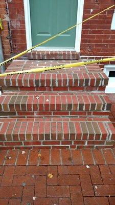 They used horrible quality bricks that were stained, for my project and didn't even fully seal the stairs to the house!