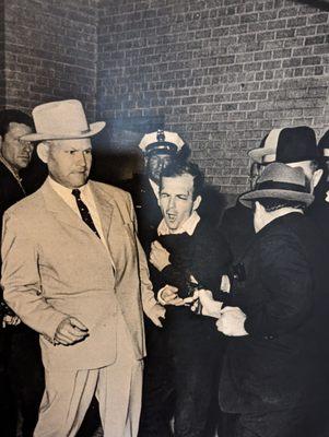 Jack Ruby shooting and Killing Lee Harvey Oswald in the basement of the Dallas Police Department