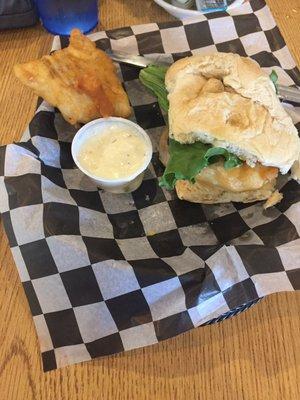 My fried Cod sandwich. A great tartare sauce. I also had coleslaw, but we had already consumed it.