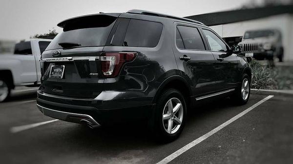 Tinted rear section on this 2018 Ford Explorer with Solargard 20% over factory tint.