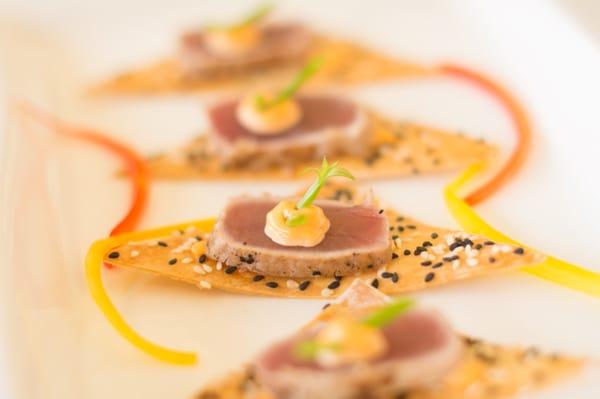 Seared Ahi Tuna on Sesame Crisp