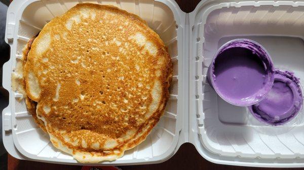 Pancake with ube