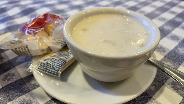 Seafood chowder.