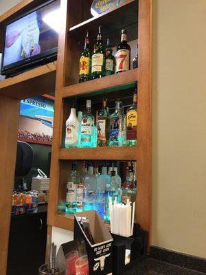 Fully stocked bar