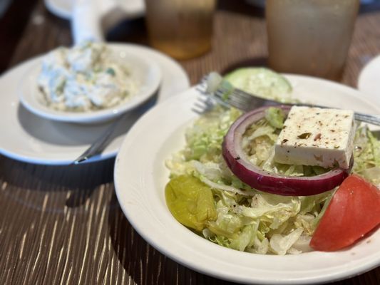 Small Classic Greek Salad Salads always taste better at Mykonos.