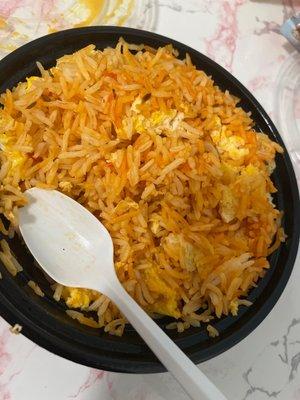 Asked for Egg Biryani and I got egg and rice with no raida.