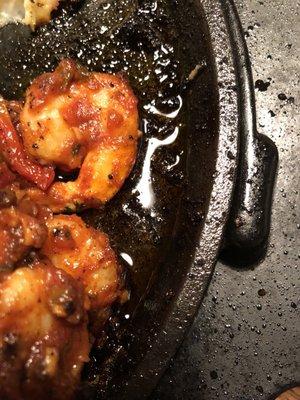 Greasy charcoal sauce for the shrimp...