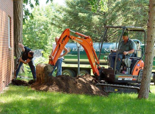 Repairing a septic system