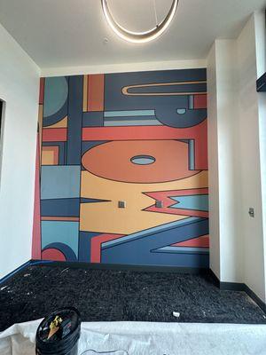 Vestibule mural wallpaper