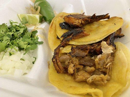 Tacos - trompo y carnitas