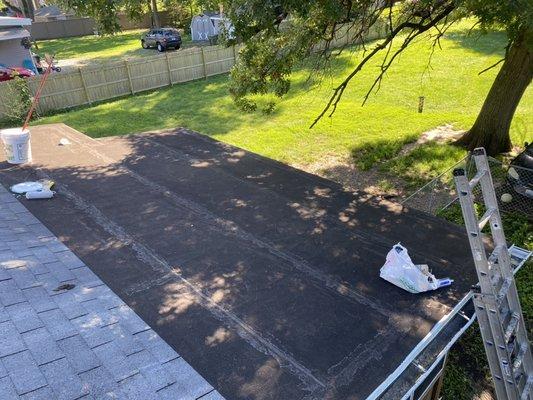 Flat roof restoration