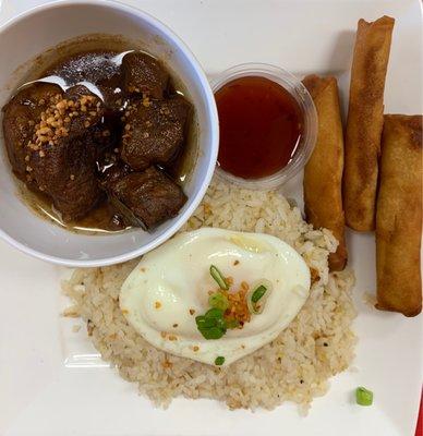 K7 - Pork Adobo, Lumpia, Fried Rice