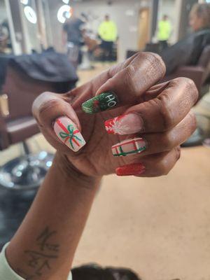 My Christmas nails