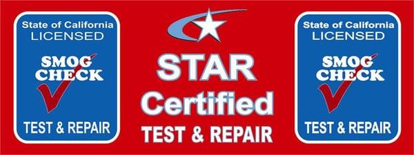 Star Certified Smog Test and Repair Station