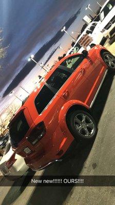 Blood orange 2018 Dodge Journey Crossroad