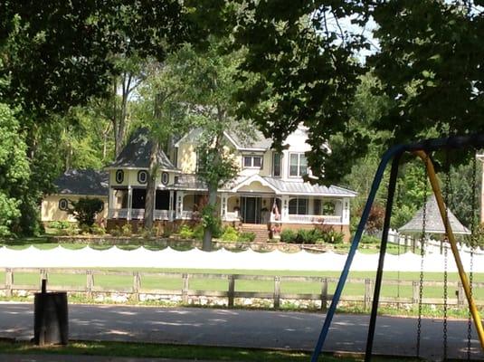 This house is across from the park. I just liked the look of it and the colors.