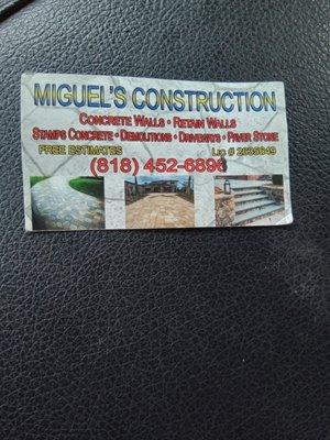 Miguel's Construction and Landscaping