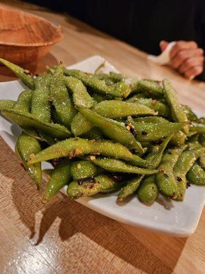 Spicy edamame