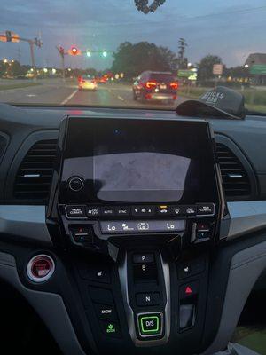 Driving with no screen. Have videos but yelp wont let me share.