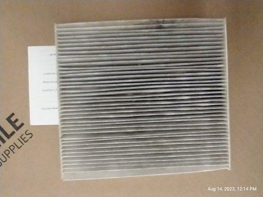 one side of cabin air filter