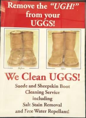 We clean UGGS!