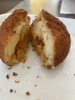 Relleno de papa (Potato stuffed with ground meat)