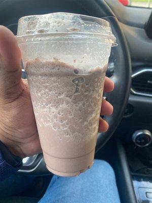 Cookies and Cream blended drink