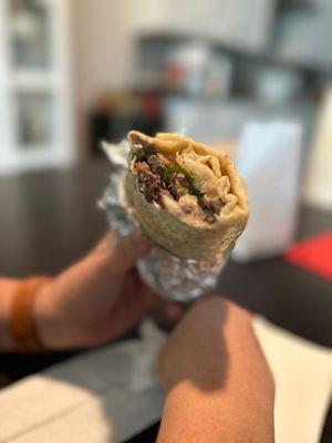 Carne asada burrito